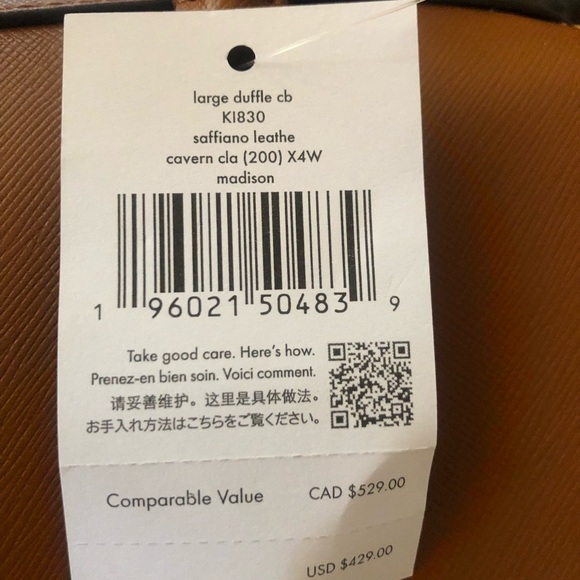 Kate Spade Madison Large Duffle Crossbody K1830 - Picture 8 of 9